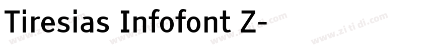 Tiresias Infofont Z字体转换